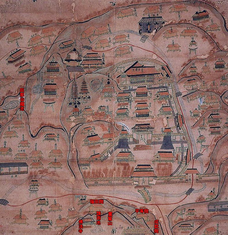 極楽寺境内絵図