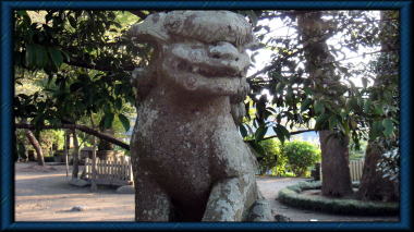 権五郎神社の狛犬阿形1