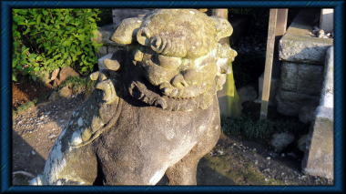 権五郎神社の狛犬吽形2