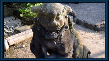 権五郎神社の狛犬阿形2