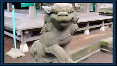 熊野神社（大船）の狛犬吽形