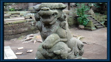 熊野神社（大船）の狛犬阿形