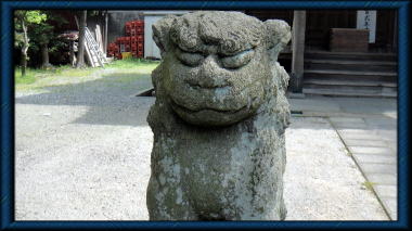 熊野新宮の狛犬吽形