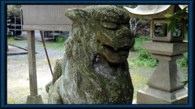 熊野新宮の狛犬阿形