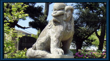 八坂大神の狛犬吽形